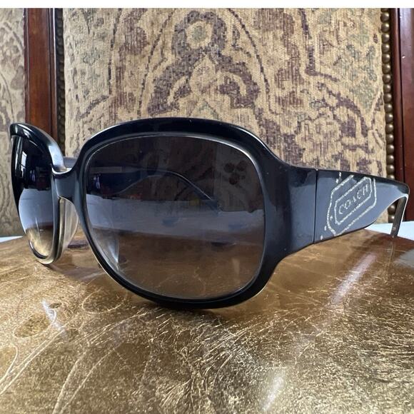 Coach S2002 Black Logo Sunglasses Gradient Lenses *no case* - Picture 3 of 14